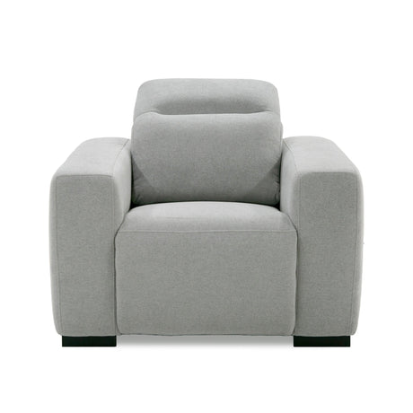 Divani Casa Bode - Modern Grey Fabric Recliner Chair - VGMB - R211 - P1 - CHR - M31 - Home Elegance USA - 1