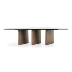 Bounty White Ceramic & Antique Brass Dining Table – VIG Furniture - sold by Home Elegance USA