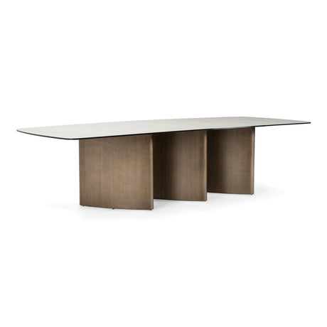 Bounty White Ceramic & Antique Brass Dining Table – VIG Furniture - sold by Home Elegance USA