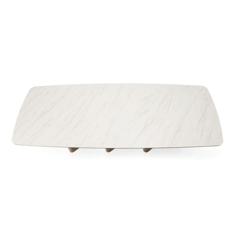 Bounty White Ceramic & Antique Brass Dining Table – VIG Furniture - sold by Home Elegance USA