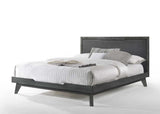 Eastern King Soria Modern Grey Wash Bedroom Set