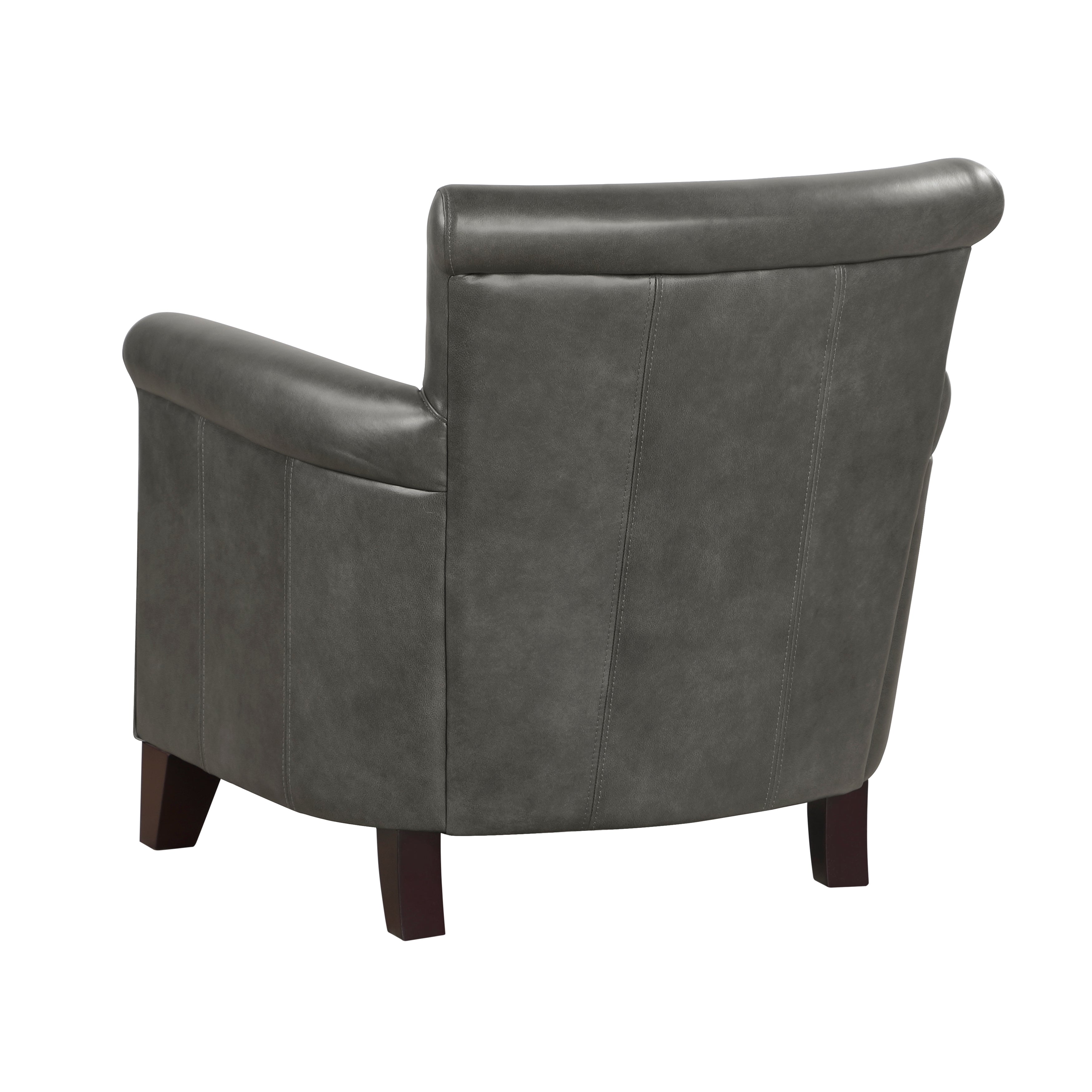 SHR さま　Elegance Braintree Top Grain Leather Accent Chair Gray Homelegance – Home