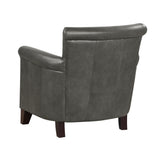 Homelegance Braintree gray black angle accent chair