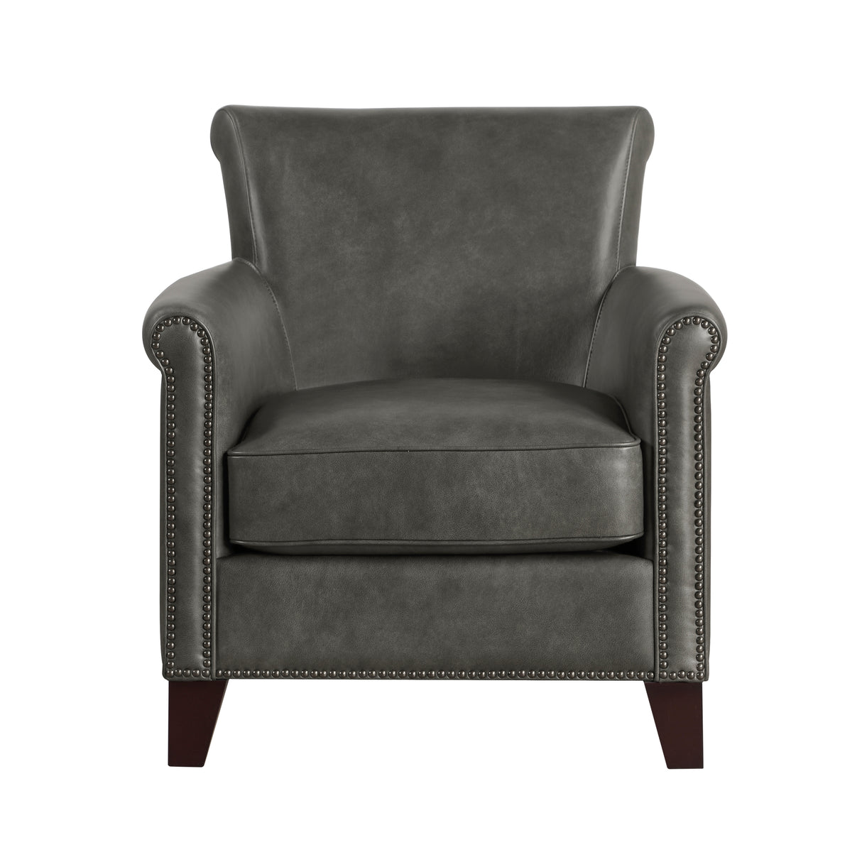 Comfortable Braintree gray accent chair