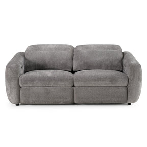 Brevig - Modern Grey Fabric Sofa w/ 2 Recliners - View Image 1
