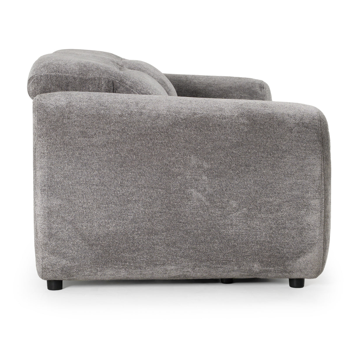 Brevig - Modern Grey Fabric Sofa w/ 2 Recliners - View Image 1