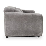 Brevig - Modern Grey Fabric Sofa w/ 2 Recliners - View Image 1