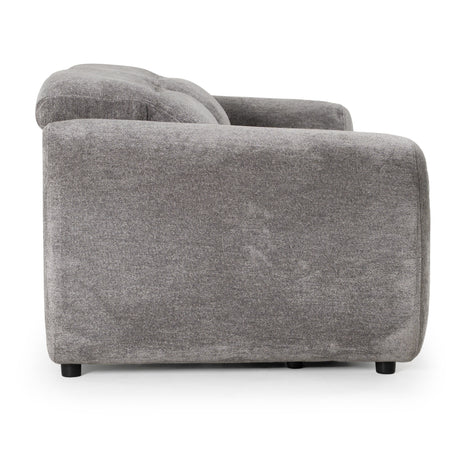 Brevig - Modern Grey Fabric Sofa w/ 2 Recliners - View Image 1