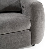 Brevig - Modern Grey Fabric Sofa w/ 2 Recliners - View Image 1