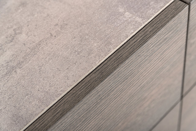 Bronx Italian Modern Faux Concrete & Grey Dresser - View Image 1