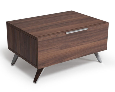 Eastern King Lamont + Brooklyn - Modern Beige Fabric + Walnut 4-Piece Bedroom Set