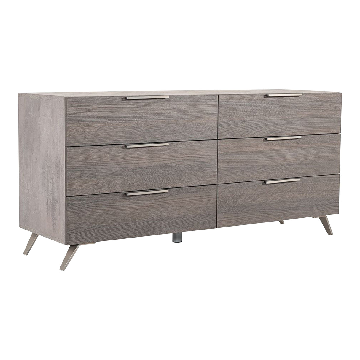 Bronx Italian Modern Faux Concrete & Grey Dresser - View Image 1