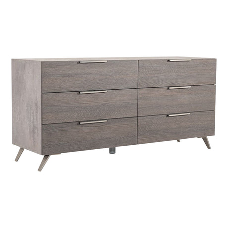 Bronx Italian Modern Faux Concrete & Grey Dresser - View Image 1