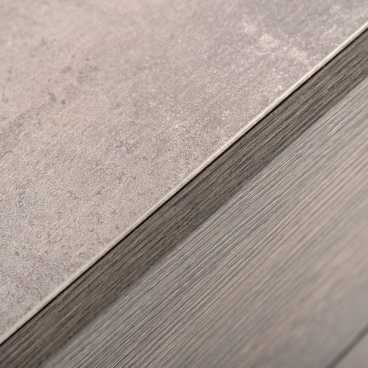 Bronx Italian Modern Faux Concrete & Grey Dresser - View Image 1