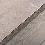 Bronx Italian Modern Faux Concrete & Grey Dresser & Mirror Set - View Image 1