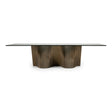 Byer - Modern Glass + Grey Ash Dining Table - View Image 1