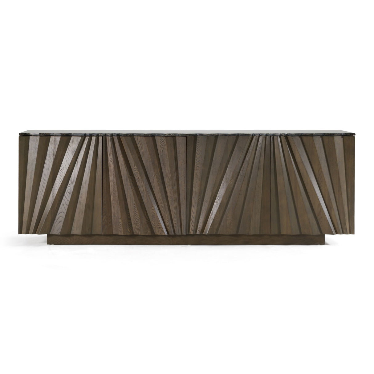 Byer Modern Grey Ash & Marble Buffet Sideboard – VIG Furniture