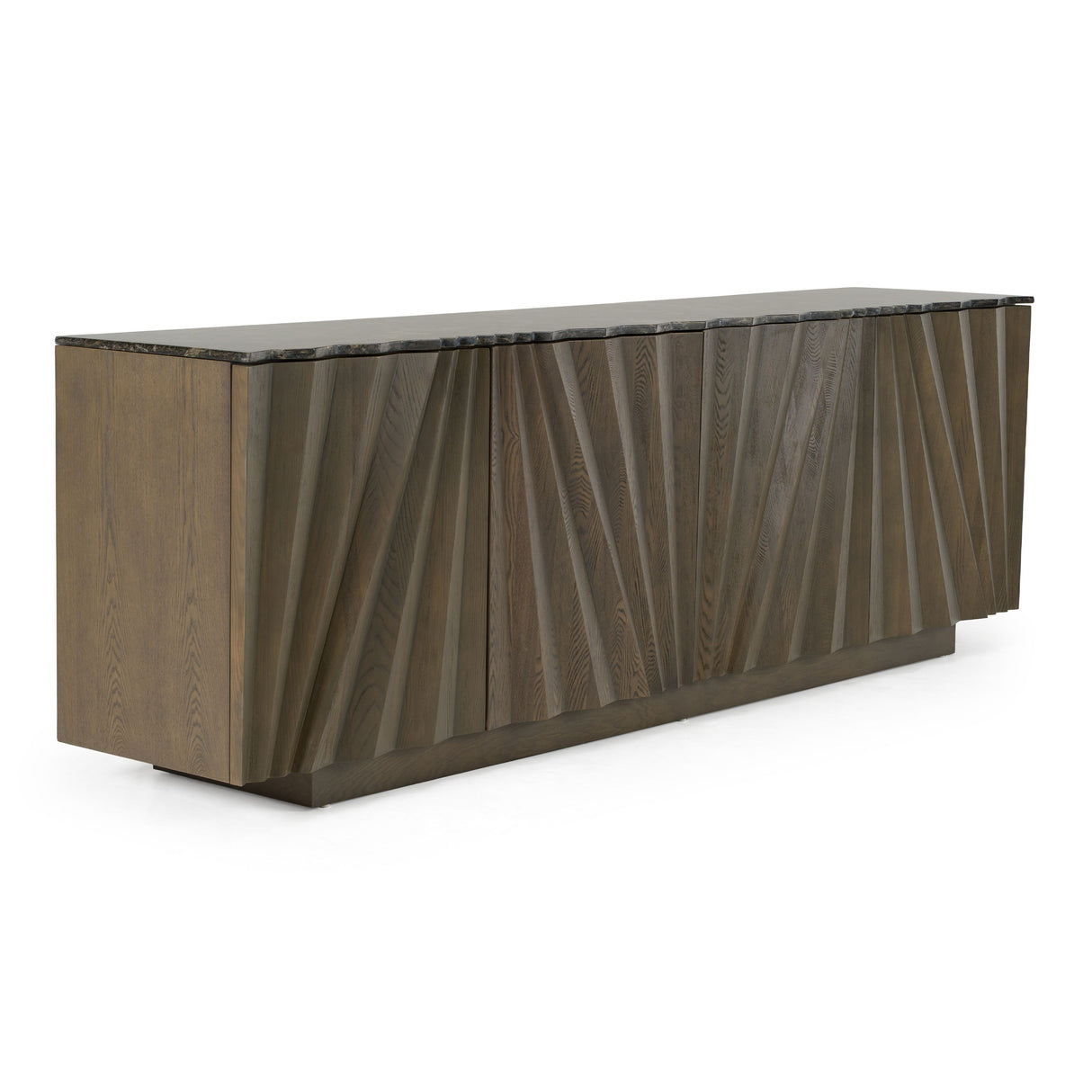 Byer Modern Grey Ash & Marble Buffet Sideboard – VIG Furniture