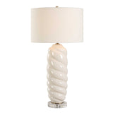 Anneli Swirl Table Lamp - White by Uttermost - View 1