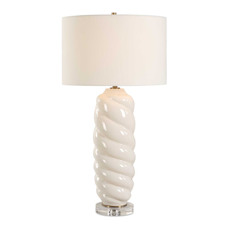 Anneli Swirl Table Lamp - White by Uttermost - View 1
