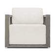 Remsen Outdoor Lounge Chair - Dark Gray / White by Uttermost - View 1