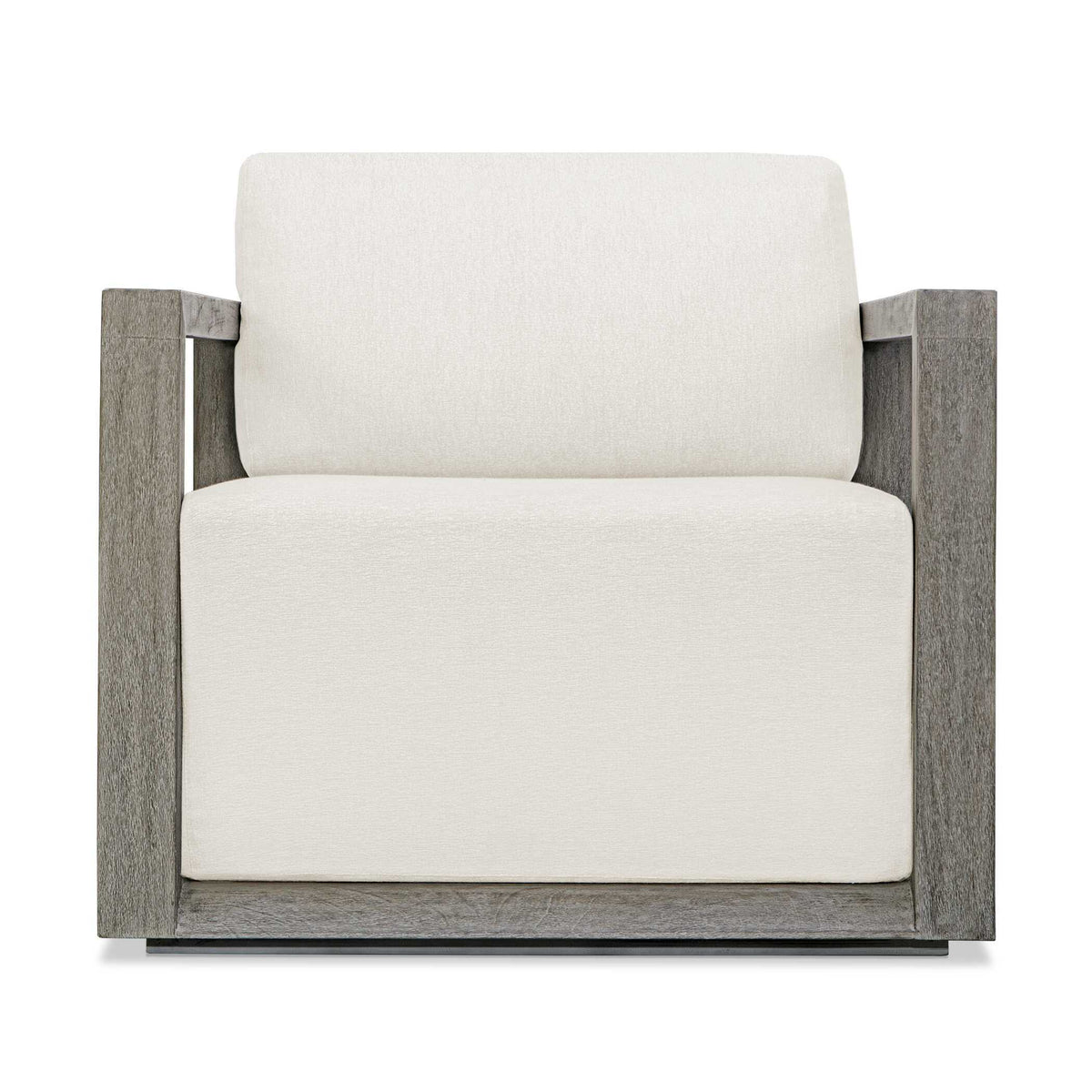 Remsen Outdoor Lounge Chair - Dark Gray / White by Uttermost - View 1