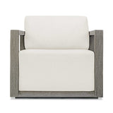 Remsen Outdoor Lounge Chair - Dark Gray / White by Uttermost - View 1