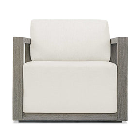 Remsen Outdoor Lounge Chair - Dark Gray / White by Uttermost - View 1