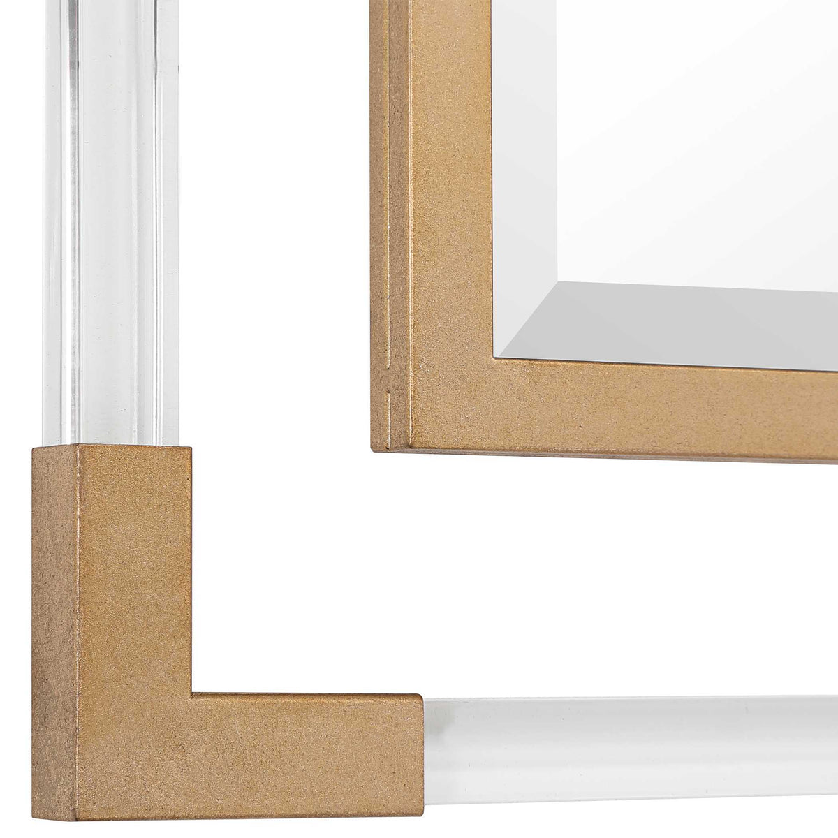 Balkan Square Mirror Golden - Gold / Silver by Uttermost - View 6