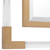Balkan Square Mirror Golden - Gold / Silver by Uttermost - View 6