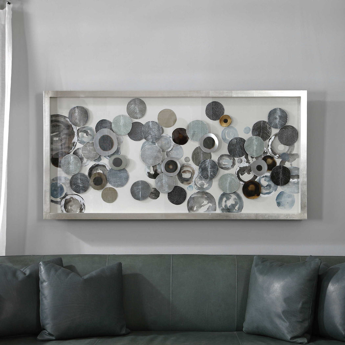 Kella Modern Shadow Box - Blue / Dark Brown by Uttermost - View 5