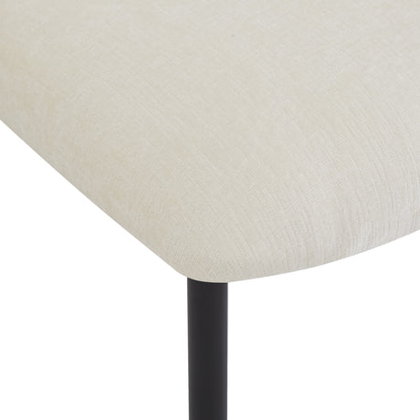 3- Piece Dining Set,Upholstered Dining Chairs With Metal Legs (Set of 2) (Beige+Black) + Round Dining Table - sold by Home Elegance USA