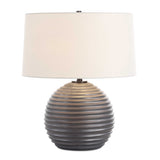 Chelsom Ribbed Table Lamp - Gray by Uttermost - View 1