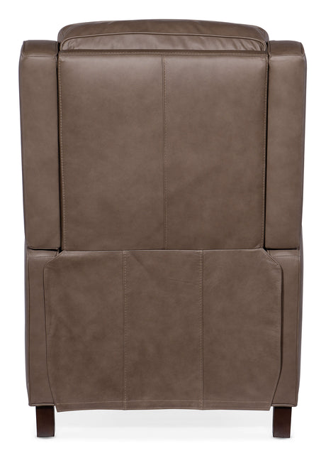 Tricia Manual Push Back Recliner - Dark Brown by Hooker Furniture - View 2