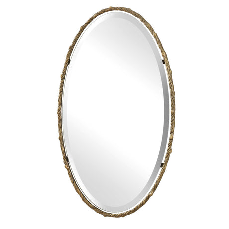 Twisted Branch Oval Mirror - Gold by Uttermost - View 4