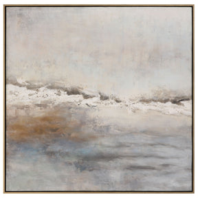 Storm Clouds Abstract Hand Painted Art - Dark Gray by Uttermost - View 1