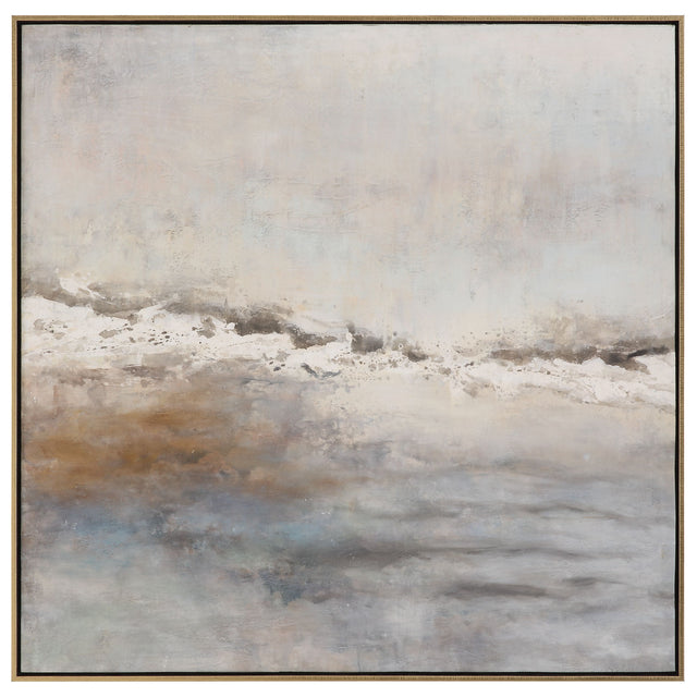 Storm Clouds Abstract Hand Painted Art - Dark Gray by Uttermost - View 1