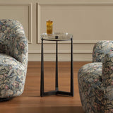 Midas Round Accent Table Dark Bronze - Black by Uttermost - View 2