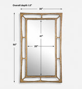 Felix Rectangle Mirror Brass - Bronze by Uttermost - View 7
