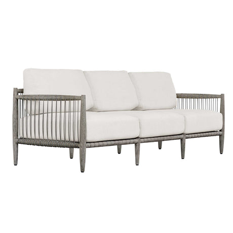 Borneo Outdoor Sofa Brown / Oyster White - White / Dark Brown by Uttermost - View 8