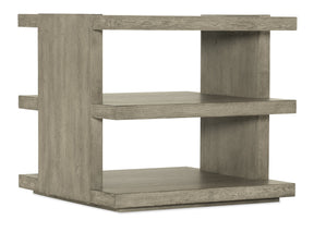 Linville Falls Overlook Trails End Table - Gray by Hooker Furniture - View 1