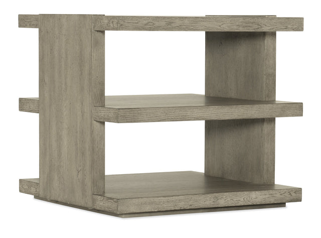 Linville Falls Overlook Trails End Table - Gray by Hooker Furniture - View 1