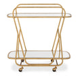 Swain Brass Serving Cart - Bronze by Uttermost - View 1