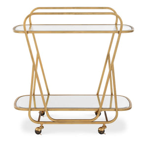 Swain Brass Serving Cart - Bronze by Uttermost - View 1