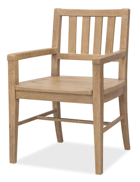 Driftwood Splatback Arm Chair (Set of 2) Buckboard - Light Brown by Hooker Furniture - View 2