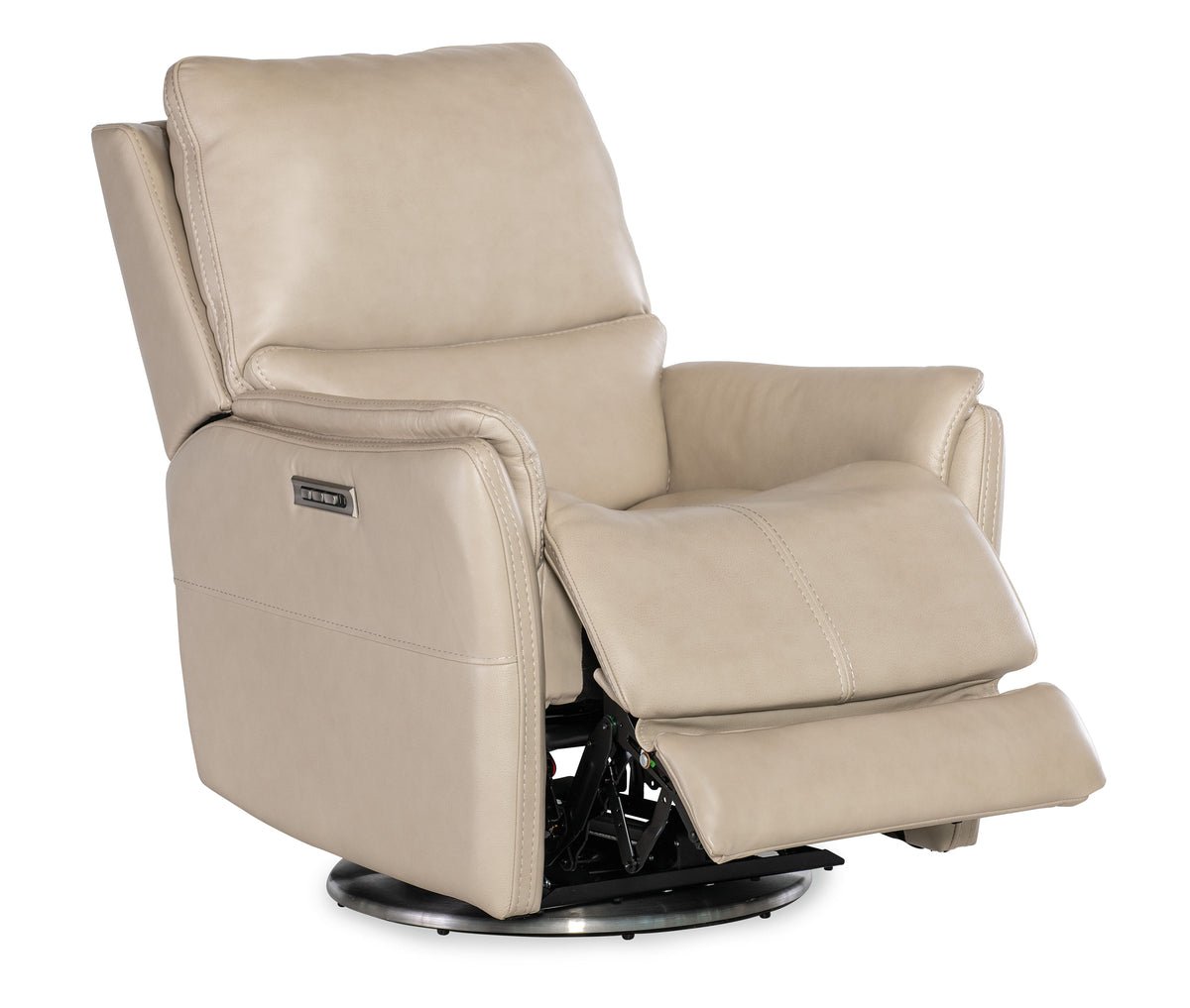 Soiree Zero Gravity Swivel With Power Headrest and Lumbar - Beige by Hooker Furniture - View 5