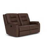 Arlo Transitional Leather Reclining Loveseat | Flexsteel