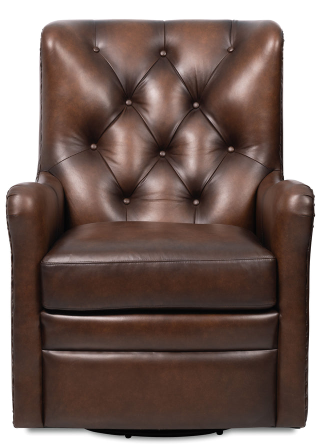 Senda Swivel Chair - Dark Brown by Hooker Furniture - View 1