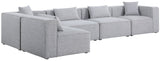 Cube - Modular Sectional 5 Piece - Gray - 630Grey - Sec5D - Home Elegance USA - 1