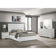 Dulcey White High Gloss 4-piece Queen Bedroom Set